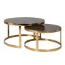 Conrad Coffee Table - Gold (Set of 2) by Richmond Interiors