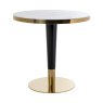 Osteria 80 x 80cm Bistro Table (Black / White) by Richmond Interiors