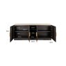 Sideboard Claremont Brown 4 Door 2 Shelf by Richmond Interiors Sideboard Claremont Brown 4 Door 2 Shelf by Richmond Interiors