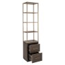 Display Cabinet Carter Brown Small 2 Drawer by Richmond Interiors Display Cabinet Carter Brown Small 2 Drawer by Richmond Interiors