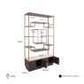 Display Cabinet Claremont Brown by Richmond Interiors Display Cabinet Claremont Brown by Richmond Interiors