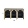 Sideboard Les Arcs Brushed Gold by Richmond Interiors Sideboard Les Arcs Brushed Gold by Richmond Interiors
