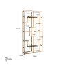 Display Cabinet Magnus Brushed Gold by Richmond Interiors Display Cabinet Magnus Brushed Gold by Richmond Interiors