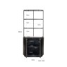 Storage Cabinet Hampton Dark Brown by Richmond Interiors Storage Cabinet Hampton Dark Brown by Richmond Interiors