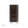 Storage Cabinet Luxor Brown by Richmond Interiors Storage Cabinet Luxor Brown by Richmond Interiors