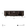 TV Cabinet Luxor Brown by Richmond Interiors TV Cabinet Luxor Brown by Richmond Interiors