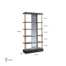 Display Cabinet Alexander Jones Charcoal (Rigley) by Richmond Interiors Display Cabinet Alexander Jones Charcoal (Rigley) by Richmond Interiors