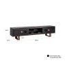 TV Cabinet Hunter Black Rustic by Richmond Interiors TV Cabinet Hunter Black Rustic by Richmond Interiors