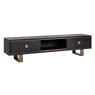 TV Cabinet Hunter Black Rustic by Richmond Interiors TV Cabinet Hunter Black Rustic by Richmond Interiors
