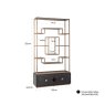 Display Cabinet Hunter Black Rustic by Richmond Interiors Display Cabinet Hunter Black Rustic by Richmond Interiors
