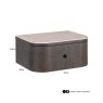 Nightstand Nando Brown by Richmond Interiors Nightstand Nando Brown by Richmond Interiors