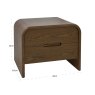 Nightstand Bedford Brown 2 Drawer by Richmond Interiors Nightstand Bedford Brown 2 Drawer by Richmond Interiors
