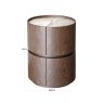 Nightstand Ellery Brown 2 Drawer by Richmond Interiors Nightstand Ellery Brown 2 Drawer by Richmond Interiors