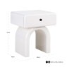 Nightstand Bennet Coconut Milk 1-Drawer by Richmond Interiors Nightstand Bennet Coconut Milk 1-Drawer by Richmond Interiors