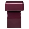 Nightstand Bennet Burgundy 1-Drawer by Richmond Interiors Nightstand Bennet Burgundy 1-Drawer by Richmond Interiors