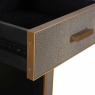 Nightstand Bloomville Brass Shagreen including Glass Top by Richmond Interiors Nightstand Bloomville Brass Shagreen including Glass Top by Richmond Interiors