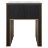 Nightstand Bloomville Brass Shagreen including Glass Top by Richmond Interiors Nightstand Bloomville Brass Shagreen including Glass Top by Richmond Interiors