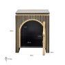 Nightstand Les Arcs Brushed Gold by Richmond Interiors Nightstand Les Arcs Brushed Gold by Richmond Interiors