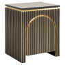 Nightstand Les Arcs Brushed Gold by Richmond Interiors Nightstand Les Arcs Brushed Gold by Richmond Interiors