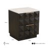 Nightstand Claremont Brown by Richmond Interiors Nightstand Claremont Brown by Richmond Interiors