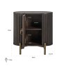 Nightstand Luxor Brown by Richmond Interiors Nightstand Luxor Brown by Richmond Interiors