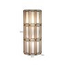 Wall Lamp Opal Brass Antique by Richmond Interiors
