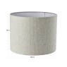 Lampshade Zera Biscotti 50cm by Richmond Interiors