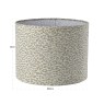 Lampshade Zena Beige Leopard 50cm by Richmond Interiors