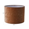 Lampshade Zena Beige Leopard 40cm by Richmond Interiors