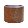 Lampshade Ziba Be Straight Mocha Mousse 40cm by Richmond Interiors Lampshade Ziba Be Straight Mocha Mousse 40cm by Richmond Interiors