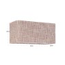 Lampshade Live Trendy Rose Rectangle Large by Richmond Interiors Lampshade Live Trendy Rose Rectangle Large by Richmond Interiors