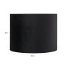 Lampshade Jaylinn Black 50cm by Richmond Interiors Lampshade Jaylinn Black 50cm by Richmond Interiors