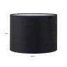 Lampshade Jaylinn Black 40cm by Richmond Interiors