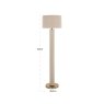 Floor Lamp Joline Beige by Richmond Interiors Floor Lamp Joline Beige by Richmond Interiors