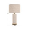 Table Lamp Joline Beige by Richmond Interiors Table Lamp Joline Beige by Richmond Interiors