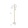 Floor Lamp Janou Gold by Richmond Interiors Floor Lamp Janou Gold by Richmond Interiors
