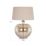Table Lamp Jazzy Amber by Richmond Interiors Table Lamp Jazzy Amber by Richmond Interiors
