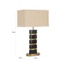 Table Lamp Levina Black/gold by Richmond Interiors Table Lamp Levina Black/gold by Richmond Interiors