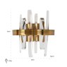 Wall Lamp Brigh Gold by Richmond Interiors Wall Lamp Brigh Gold by Richmond Interiors