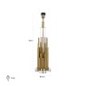 Table Lamp Dex Brushed Gold by Richmond Interiors Table Lamp Dex Brushed Gold by Richmond Interiors