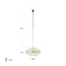 Chandelier Desire Brushed Gold Medium by Richmond Interiors Chandelier Desire Brushed Gold Medium by Richmond Interiors