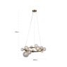 Chandelier Yosie Brushed Gold by Richmond Interiors Chandelier Yosie Brushed Gold by Richmond Interiors