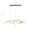 Chandelier Flyn Brushed Gold by Richmond Interiors Chandelier Flyn Brushed Gold by Richmond Interiors