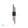 Wall Lamp Mylas Black by Richmond Interiors Wall Lamp Mylas Black by Richmond Interiors