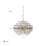 Chandelier Desire Brushed Gold Small by Richmond Interiors