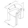 Duo Grey Oiled Oak Upholstered Dining Chair - Grey Fabric (Single) by Bentley Designs Duo Grey Oiled Oak Upholstered Dining Chair - Grey Fabric (Single) by Bentley Designs