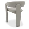 Duo Grey Oiled Oak Upholstered Dining Chair - Grey Bonded Leather (Single) by Bentley Designs Duo Grey Oiled Oak Upholstered Dining Chair - Grey Bonded Leather (Single) by Bentley Designs