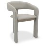 Duo Grey Oiled Oak Upholstered Dining Chair - Grey Bonded Leather (Single) by Bentley Designs Duo Grey Oiled Oak Upholstered Dining Chair - Grey Bonded Leather (Single) by Bentley Designs