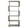 Duo Grey Oiled Oak Open Display Unit by Bentley Designs