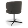 Marcel 360 Degree Swivel Dining Chairs - Brown Boucle Fabric (Pair) by Bentley Designs Marcel 360 Degree Swivel Dining Chairs - Brown Boucle Fabric (Pair) by Bentley Designs